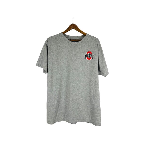 Ohio State Buckeyes Champion Gray T-Shirt XL Logo Front & Back OSU Go Bucks! - Picture 2 of 9